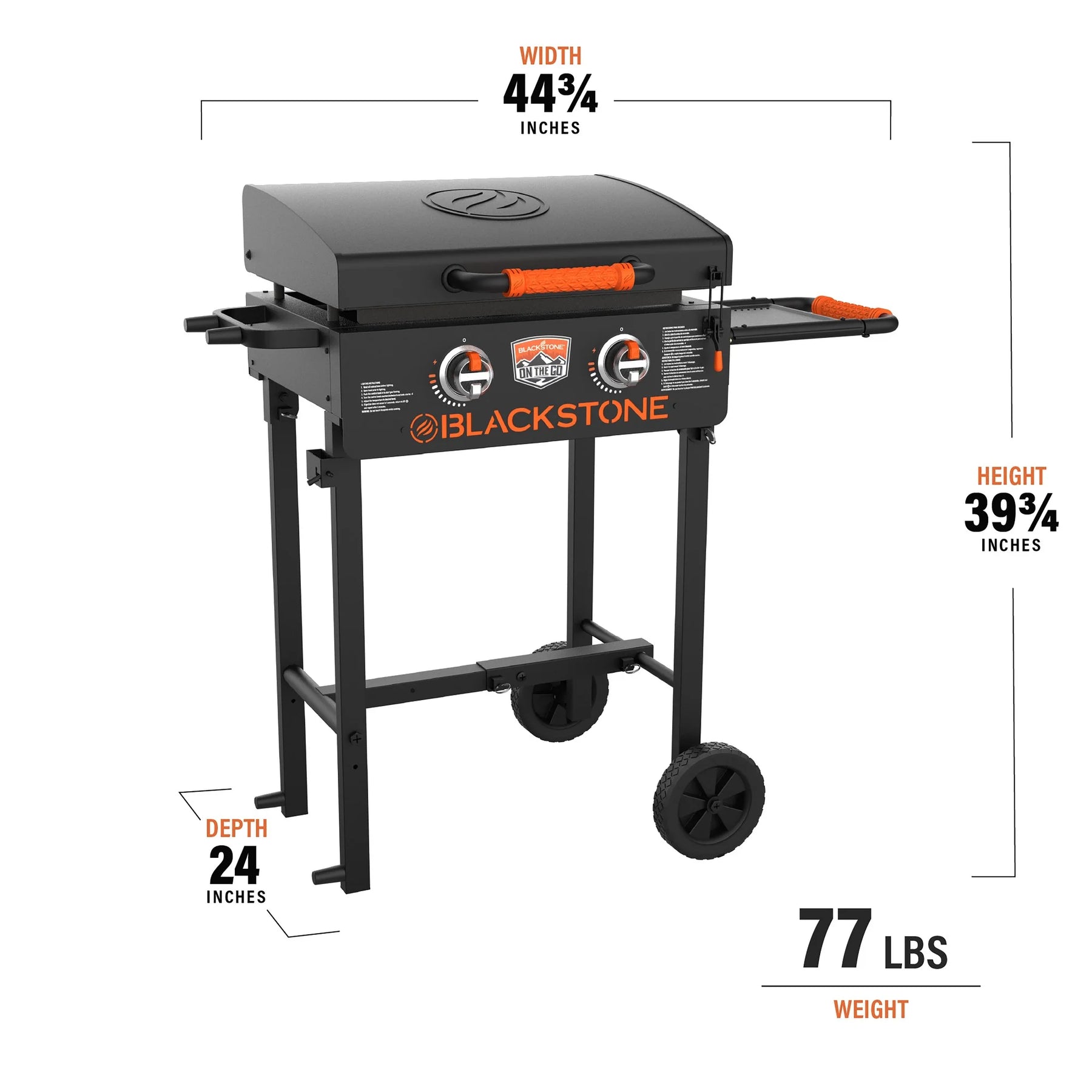 Blackstone on the Go 2 - Burner 22" Cart Griddle with Folding Legs